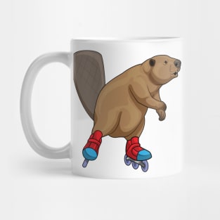 Beaver Inline skating Roller skates Mug